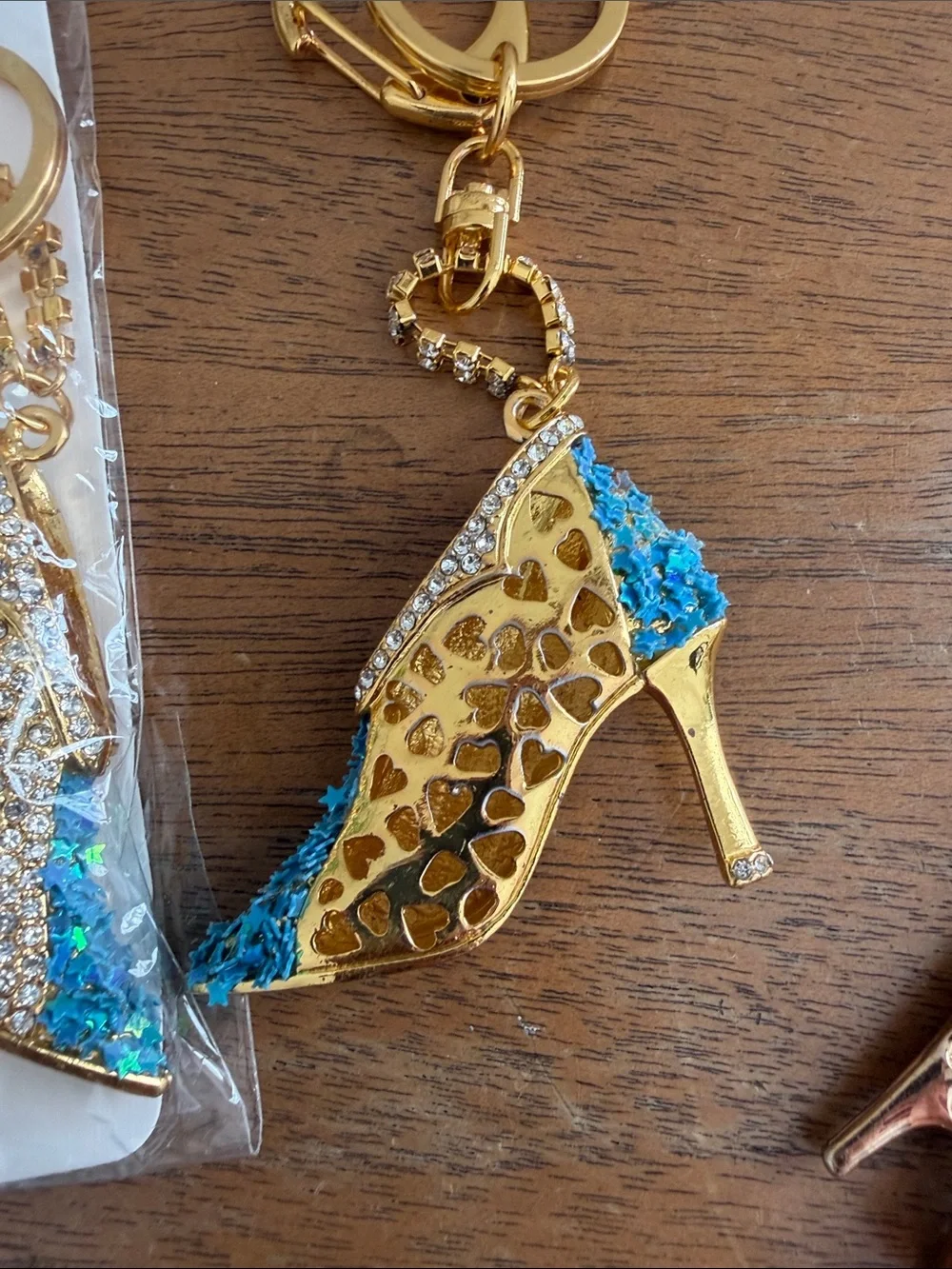 High Heel Shoe Keychains Set of 4 Sparkly